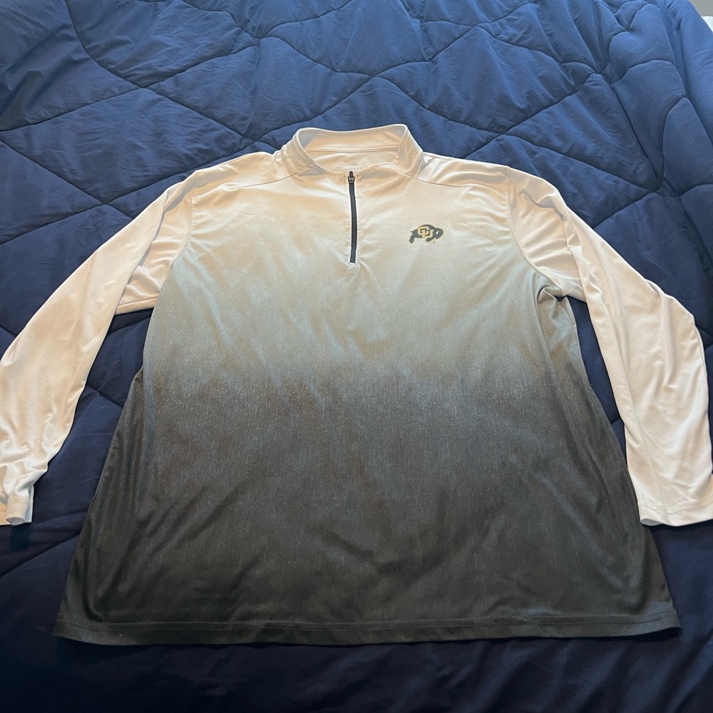CU BUFFS Men’s ombré light weight 1/4 zip